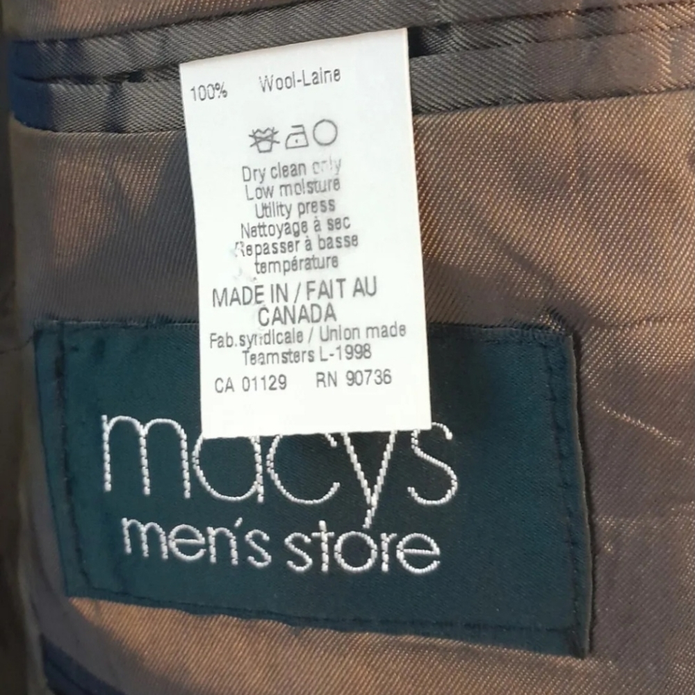 Calvin Klein Men's Blazer Grey Front 3 Buttons Style Pre-owned - Picture 4 of 8